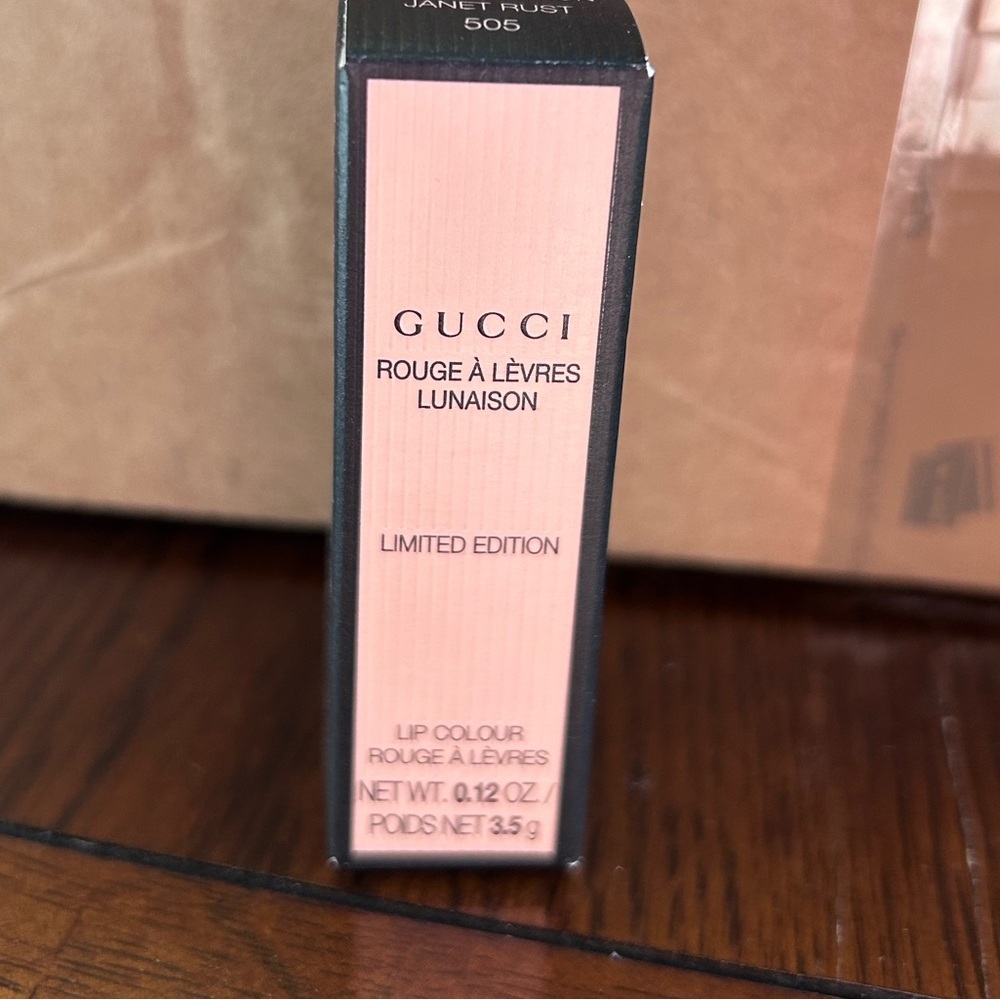 Gucci Rouge à Lèvres Lunaison Lipstick505 Janet RustLimitedEditionGoldShimmerNIB - Picture 6 of 9